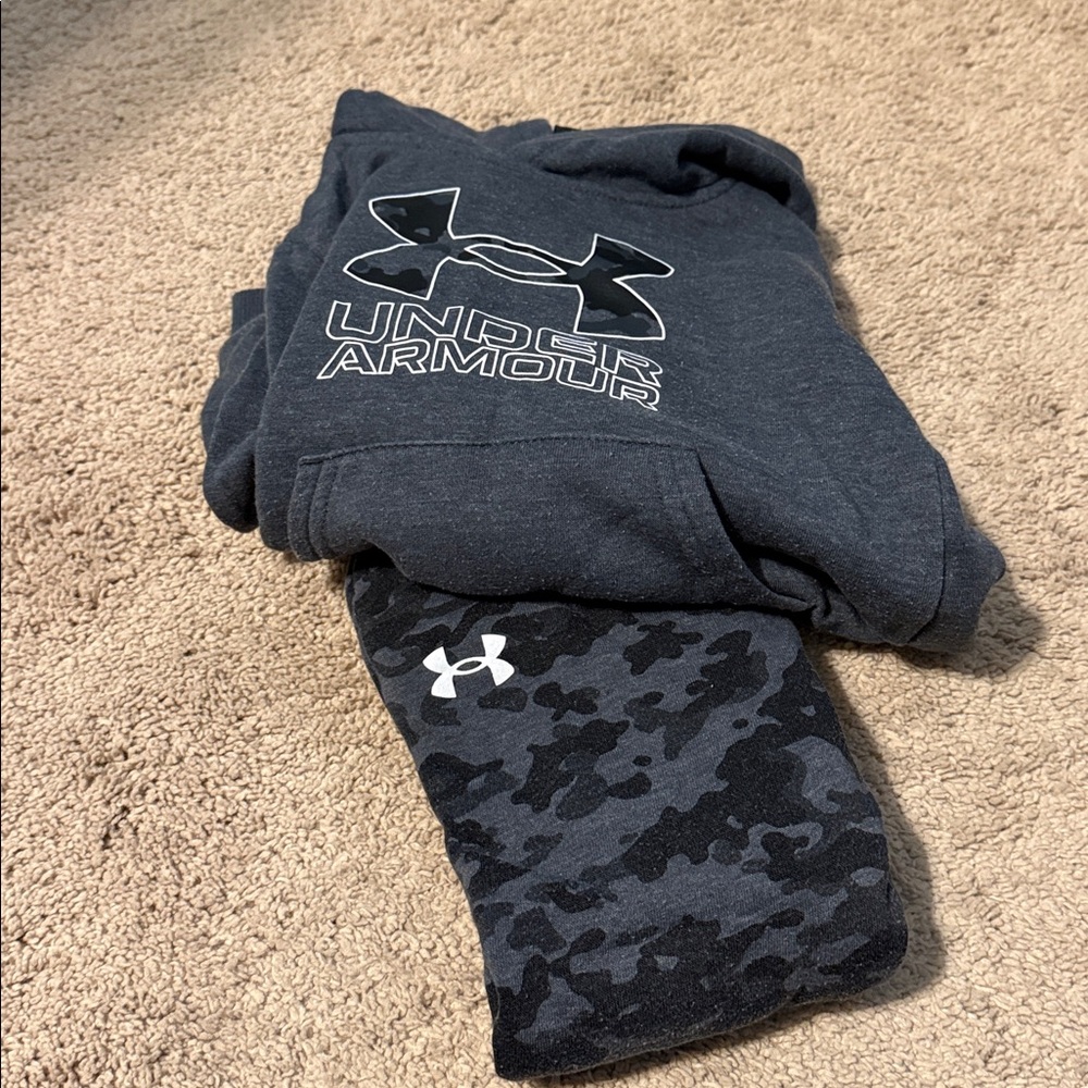 Under Armour Kids Matching Set - Black and Gray